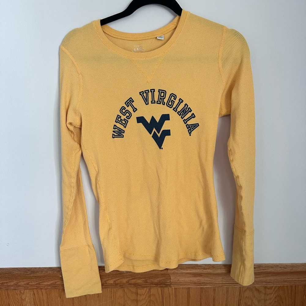 League Yellow West Virginia Long Sleeve Tee